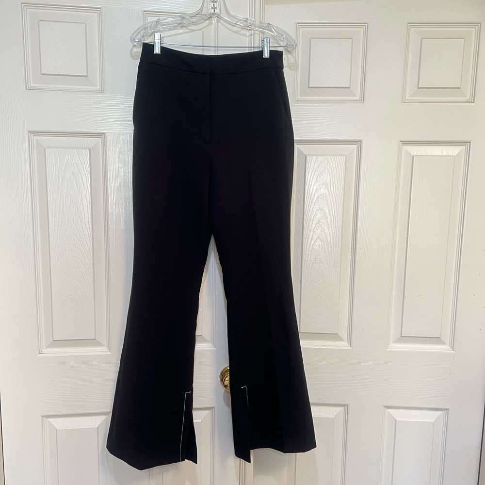 Zara Black Flared Side Split Women’s Dress‎ Work Career Pants Size Medium NWNT